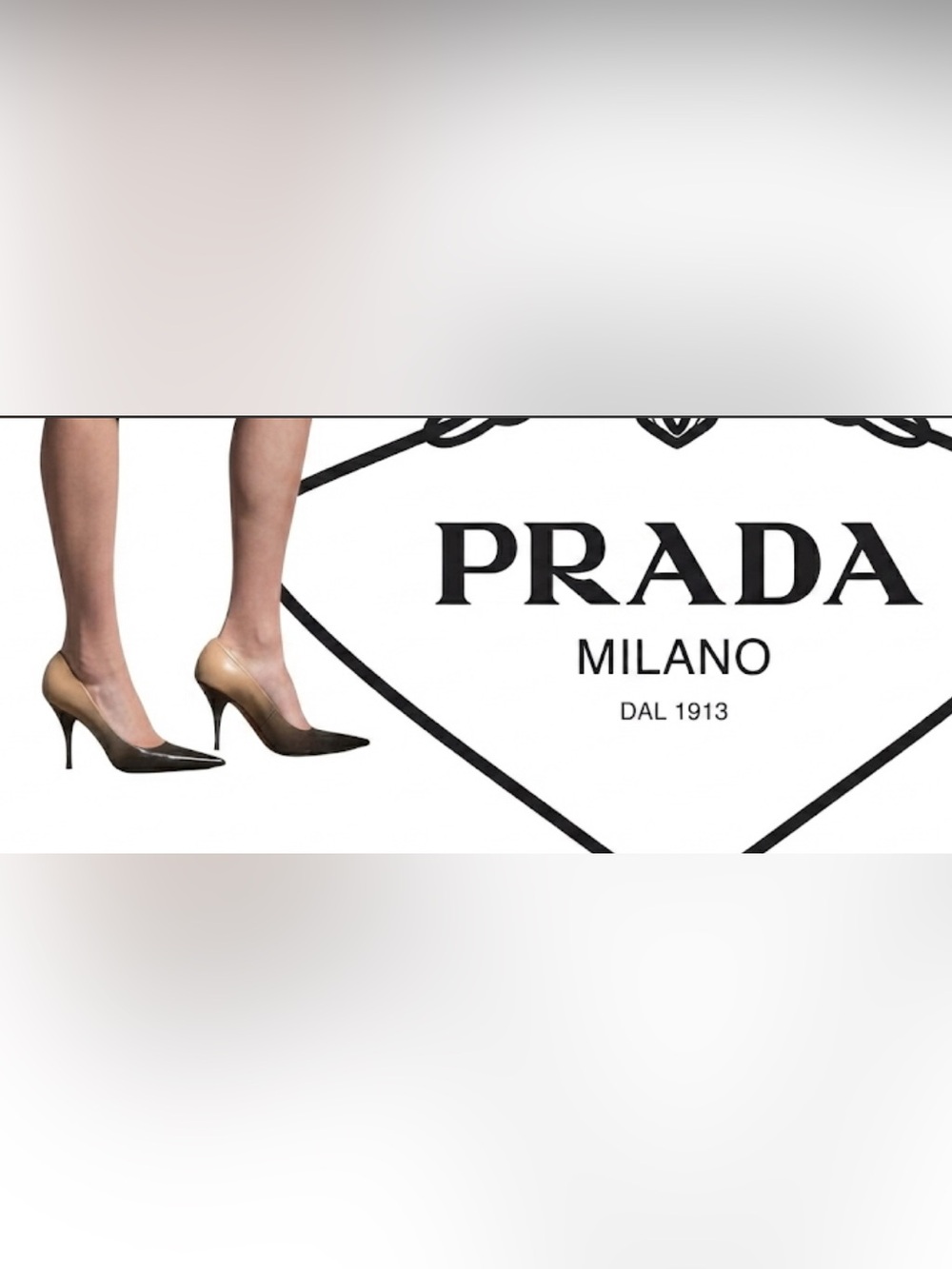 Authentic Prada luxury designer Ombré leather pumps heels size 9.5 Euro 39.5